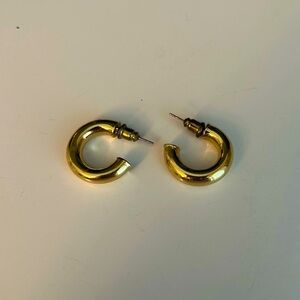 Chunky Gold Hoop Earrings